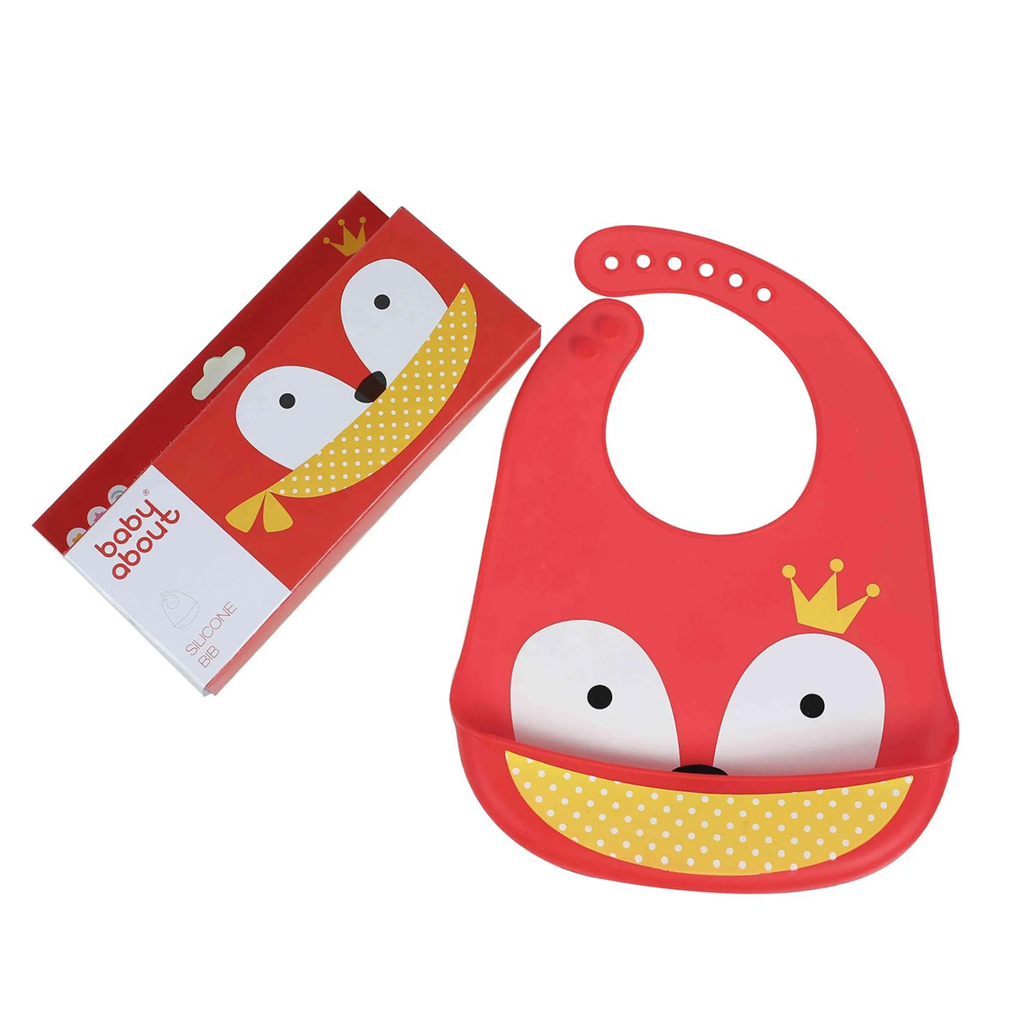 

Best Choose Kids Toddlers Silicone Bibs Adorable Children Grade Soft Waterproof Big Pocket Silicone Baby Bib, Multiful color