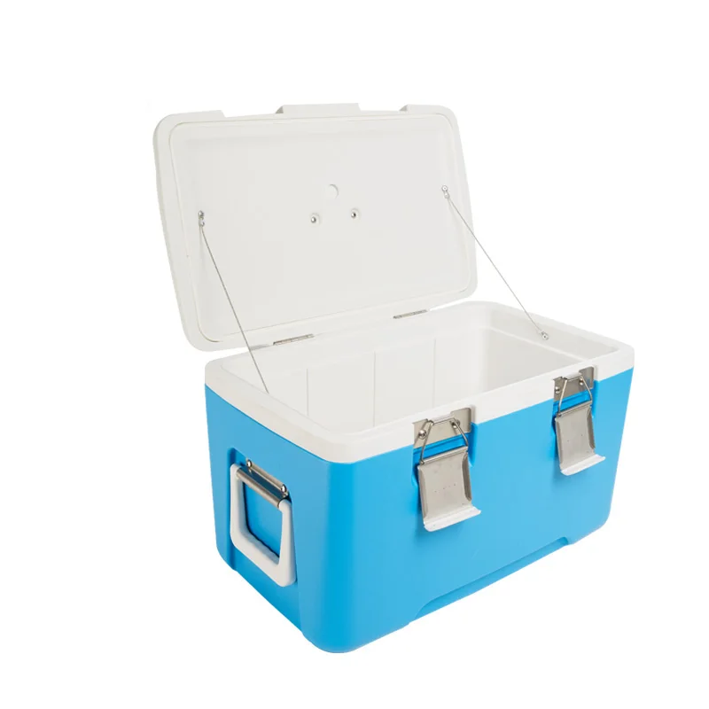 

Portable factory cold chain box plastic shipping ice freezer boxes outdoor camp freezers, Blue