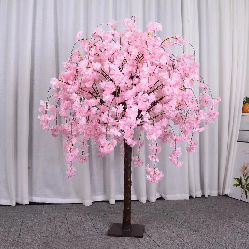 Pink Artificial Cherry Blossom Tree Artificial Wedding Tree Wedding Table Centerpieces Outdoor Artificial Plant