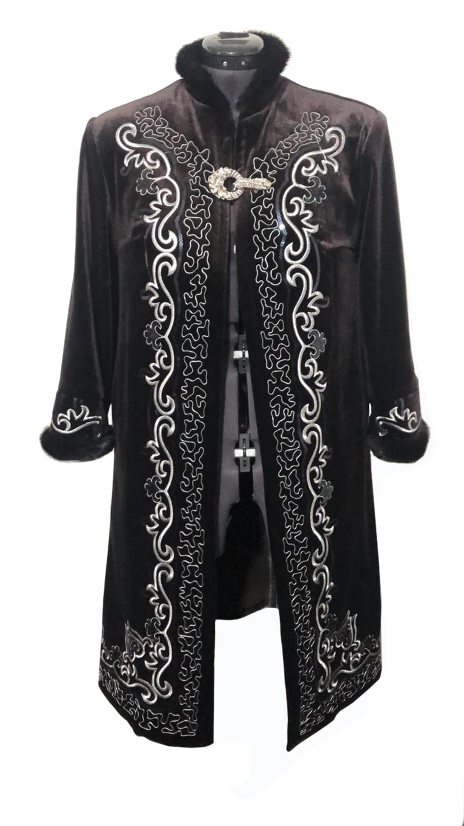 
Wholesale Men Clothing Coat Kazakh National Beshmet 