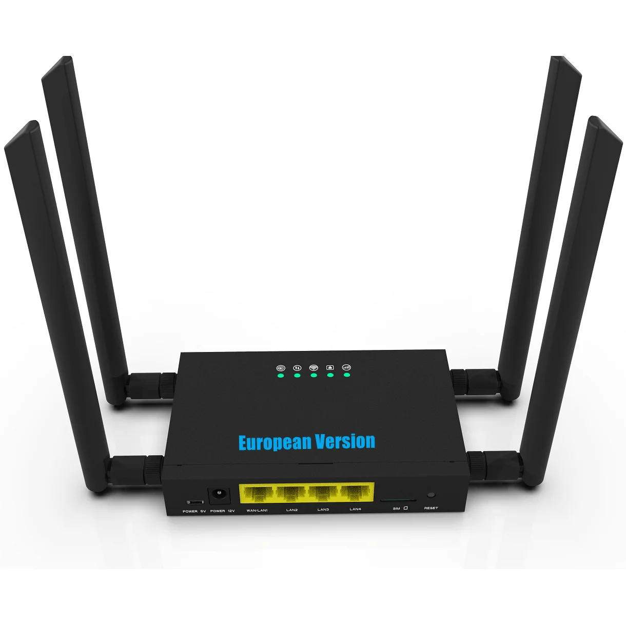 

Industrial Compact Unlocked M2M 4G LTE CPE 300mbps CAT4 WiFi Wireless Router With 4 External Antennas SIM Card Slot For 32 Users