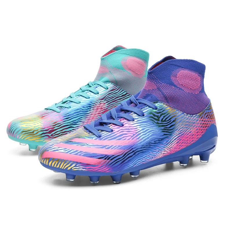 

Factory fashion men's Sports soccer boots outdoor indoor football boots shoes soccer cleats, Multicoloured