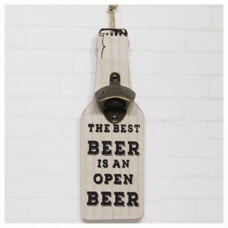 

Custom Vintage Vinyl Wall-Mounted Record Stainless Steel Wall Mounted Beer Opener, Various colors