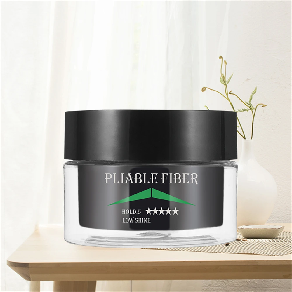 

Fast delivering Private label Men hair styling Pliable fiber vegan edge control hair wax