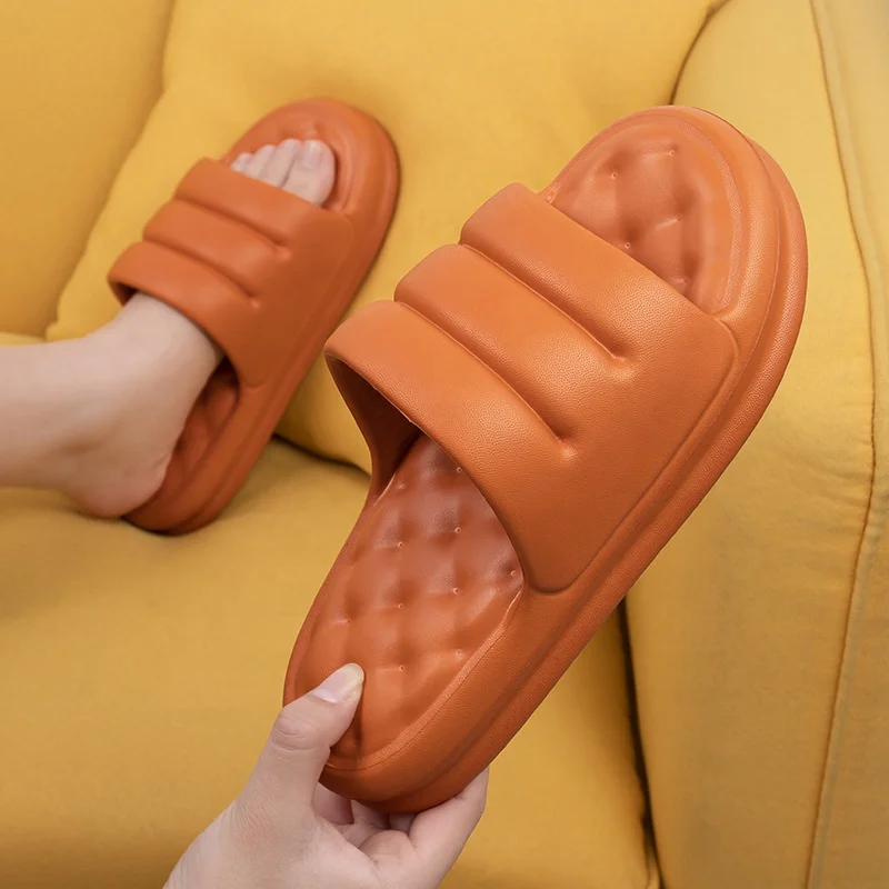 

Amazon Hot Sale Tik Tok Asongmake Biscuit Slippers Couple Men And Women Eva Super Thick Wear-Resistant Sofa Bread Sandals, Customized color
