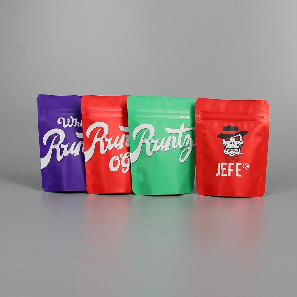 Custom Printed 3.5g 7g Bags Flower Cookies Edibles Packaging Smell