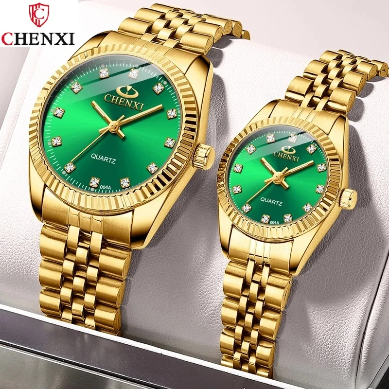 Chenxi Watch 004 Fashion Quartz Couple Women Watches Men Wrist Stainless Steel Wristwatches Men Watch Reloj Gift Dropshipping