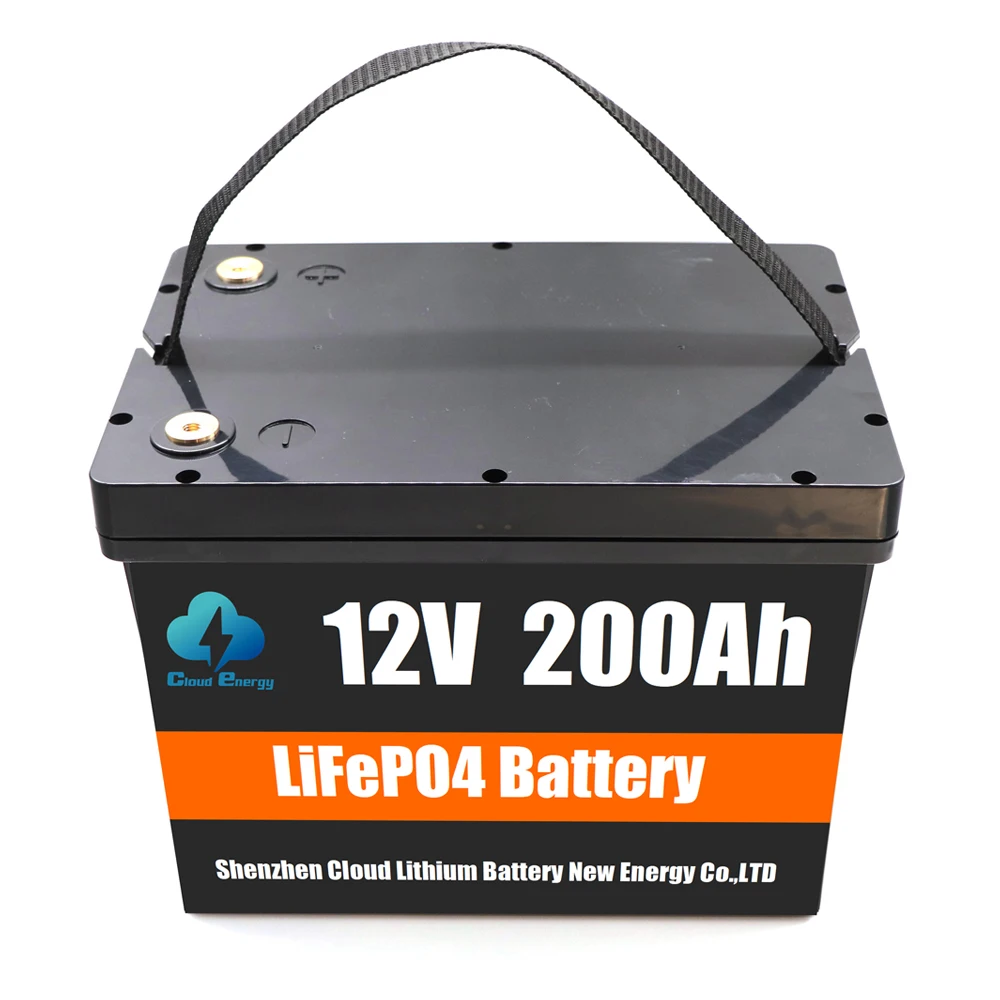 

Cloud Energy 12v 200ah lifepo4 battery pack 12 v lithium volt 12.8v deep cycle akku solar 200 ah rechargeableable lfp lipo ion