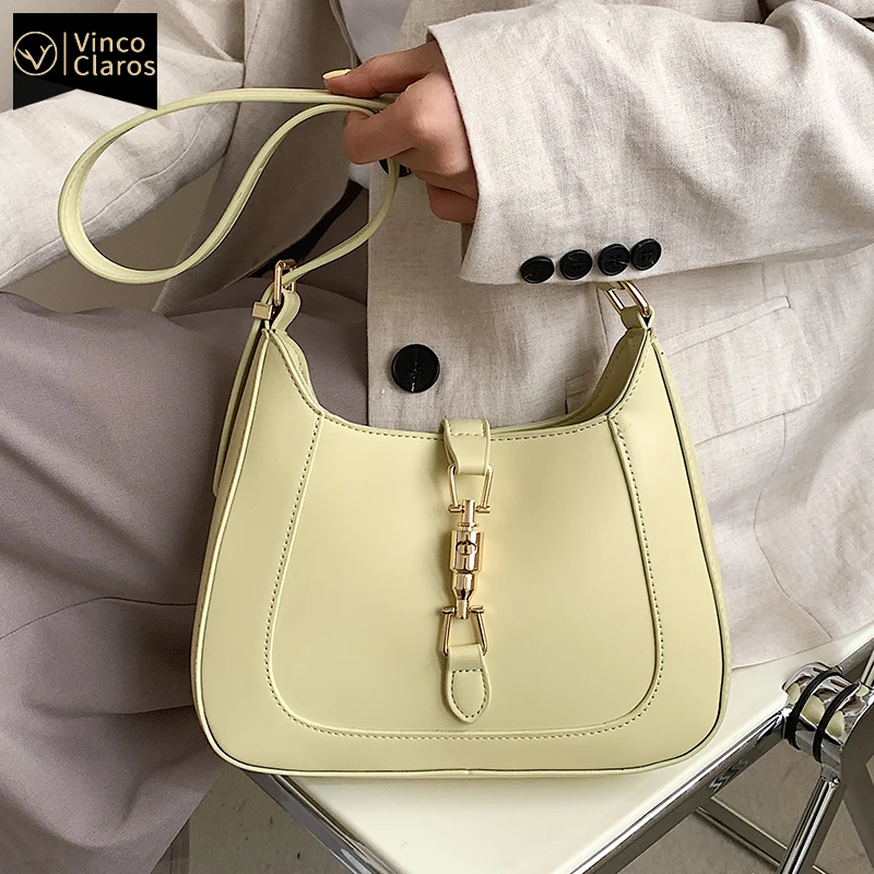 

2021 New Fashion Small Crossbody Underarm Bag Leather Slant Shoulder Bag Handbag Luxury Brand Purses