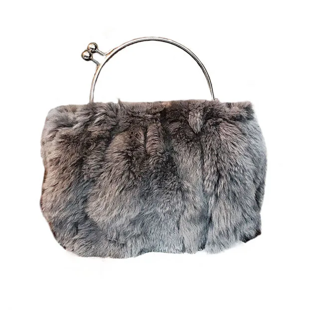 

Jtfur Factory direct Korean fashion faux fur bag women casual single shoulder fur handbag, Customized color