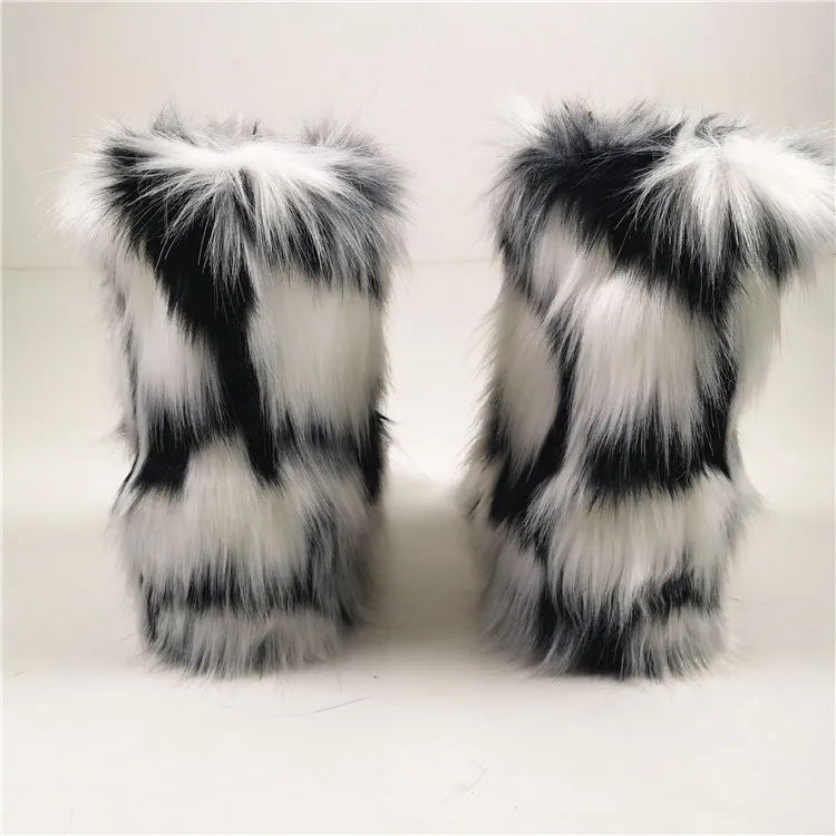 

Factory Direct Wholesale fur sets boots kids men leather boots fur bling snow boots for kids