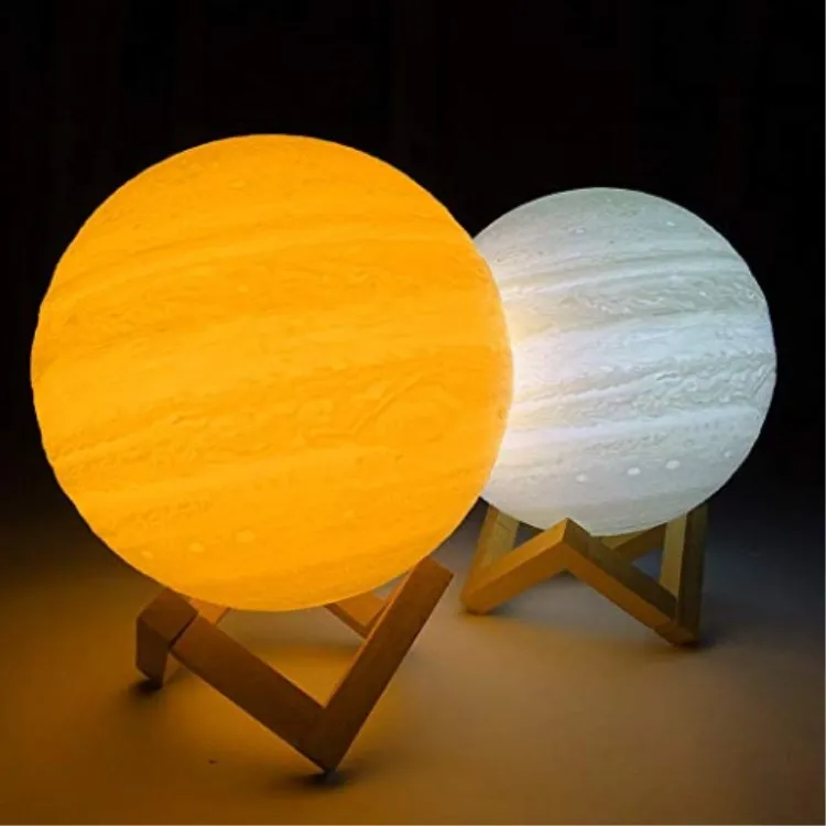 
16 Color 3 D Jupiter Night light USB charge LED Moon lamp for Home decor 