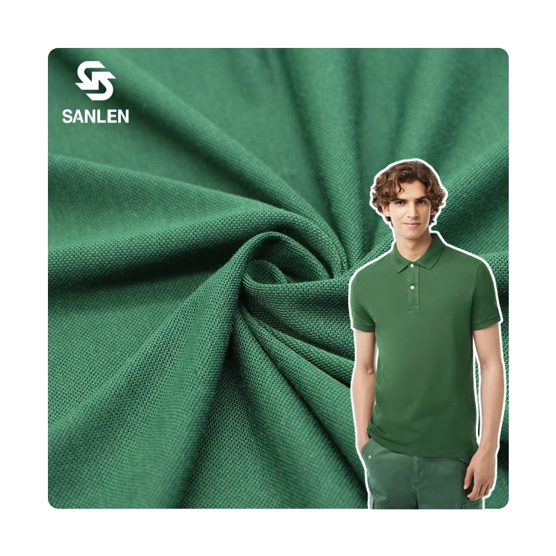 Sport Wicking Knitted Group Uniform Poly Breathable 100% Polyester Pique Mesh Fabric for Golf Polo Shirt