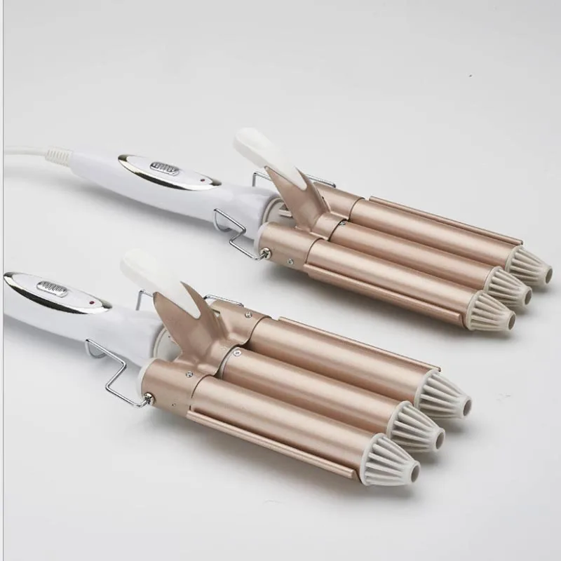 

Professional Ceramic Auto Wavy Portable Waver Hair Iron Curling, Rose gold