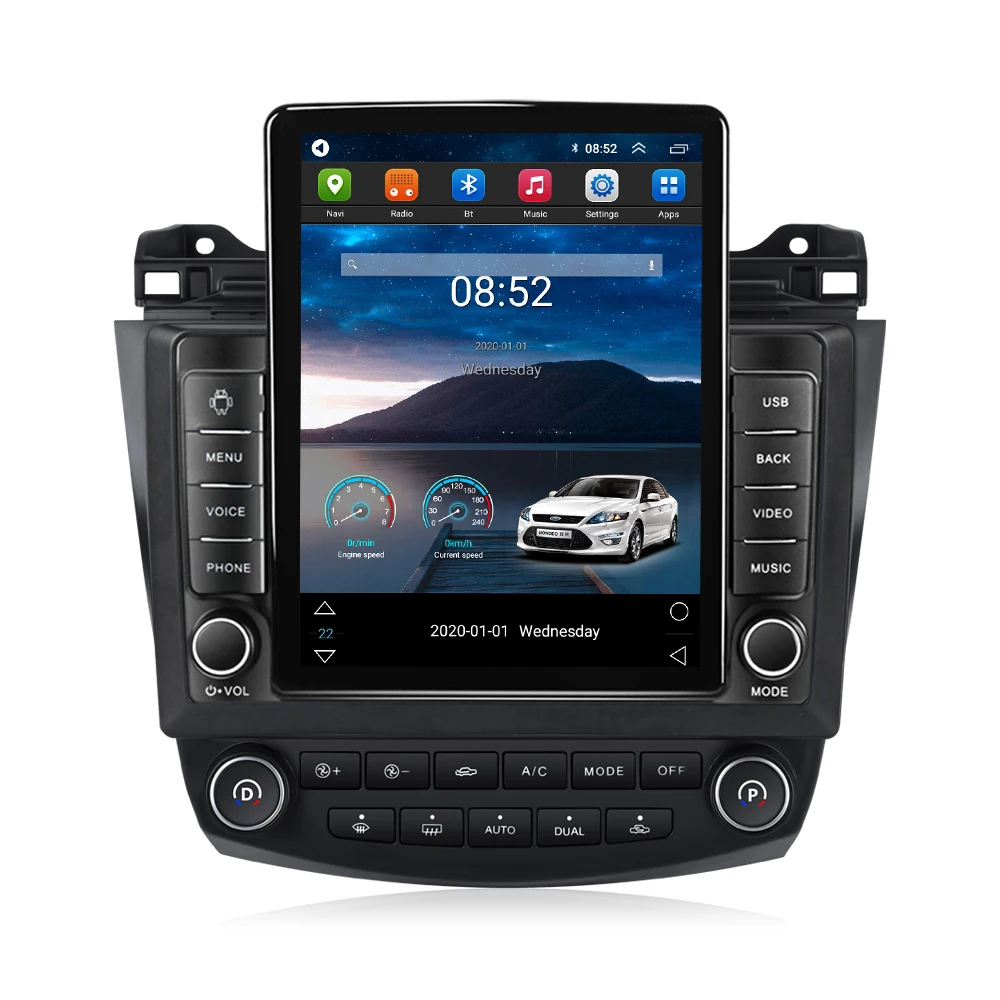 

MEKEDE Android 9.0 Quad Core TS full touch screen car audio system for Honda Accord 7 2003-2007 car video player 1080P 1+16G