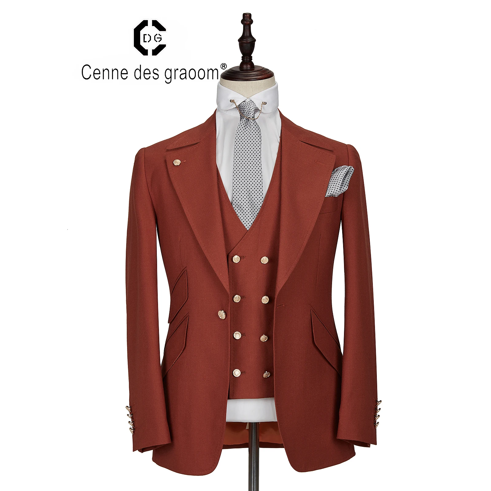 Perfect quality wool fabric Slim for man suit men's long suits for sale set