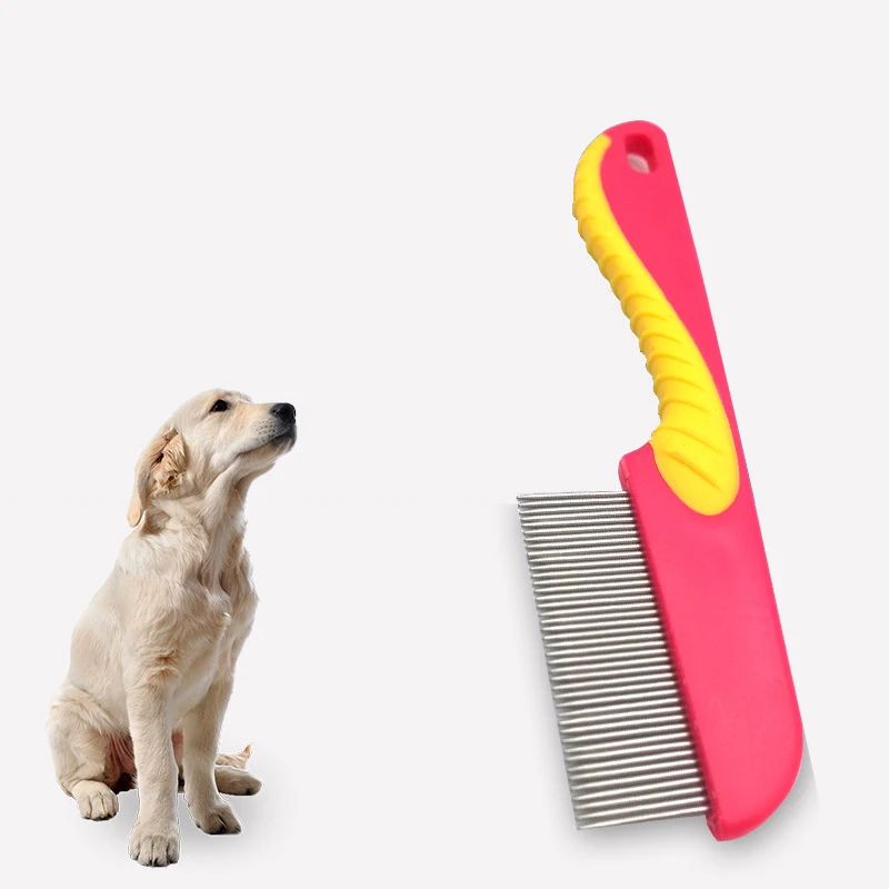 

Sisir Kucing Peignes Chien Mascota Lice Comb Metal Stainless Steel Pets Hair Remover Tool Cat Flea Dog Comb