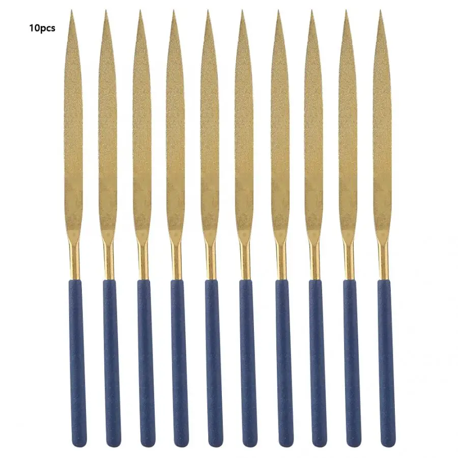 

10Pcs High Wear-resistant Diamond Half Round Files Accessory 5*180