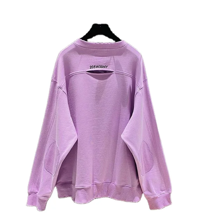 

High Quality Street Fashion Oversized Pullover Hoodie Women Cotton Long Sleeve Crewneck Sweatshirt