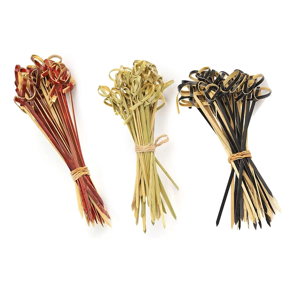 Food Grade Elegant Knot Canape Cocktail Sticks In Bulk Buy Knot