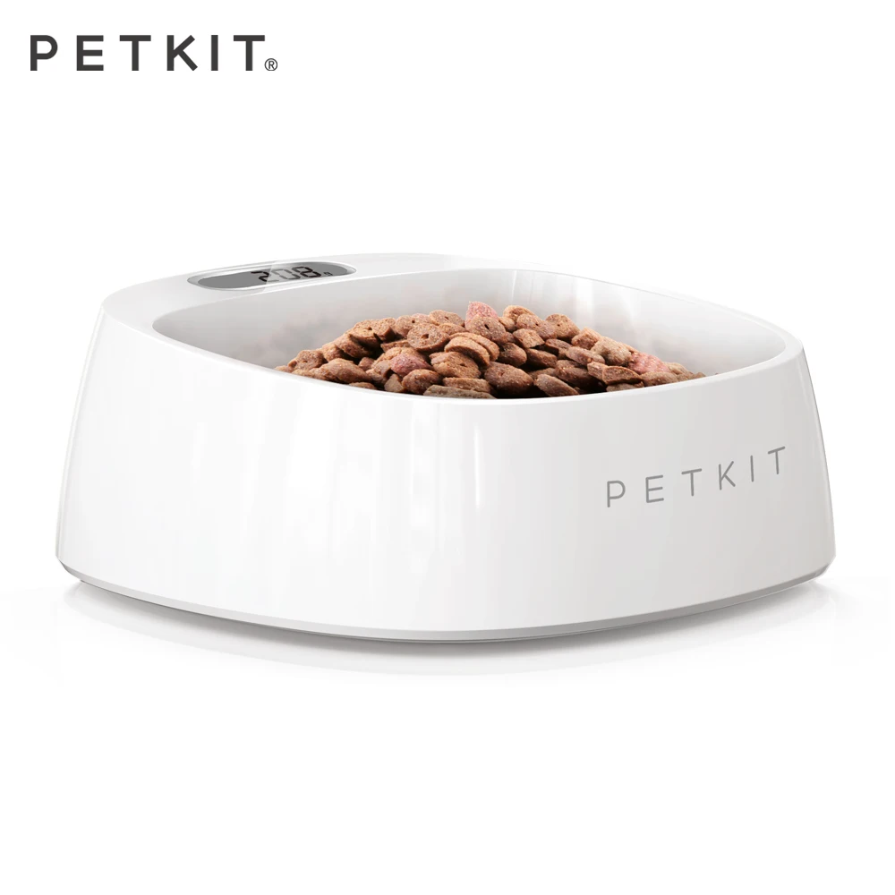 

PETKIT Antibacterial Pet Smart small stainless Weighting weight adjustable raised cat dog Bowl stand with scale