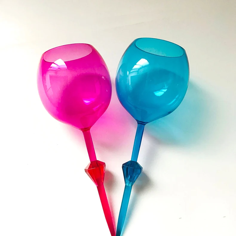 

Factory wholesale OEM brand logo pantone colors Promotional plastic float cup Beach Beer Wine cup Glass