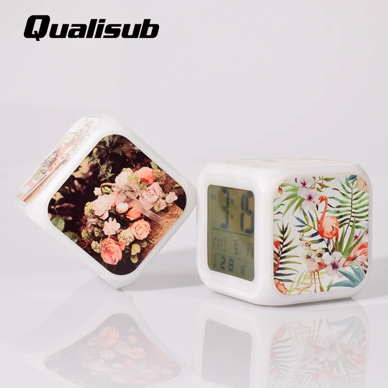 Colors Changing Led Sublimation Digital Alarm Clock Buy Sublimation