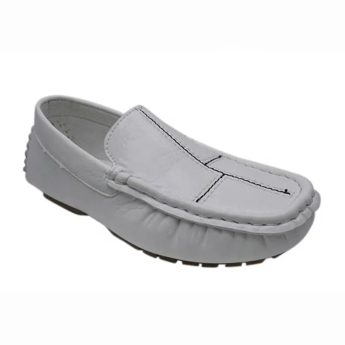 

China Factory Cheap High Quality Comfortable Adults Loafers Men's Casual Shoes ODM OEM Custom Boat Shoes, White