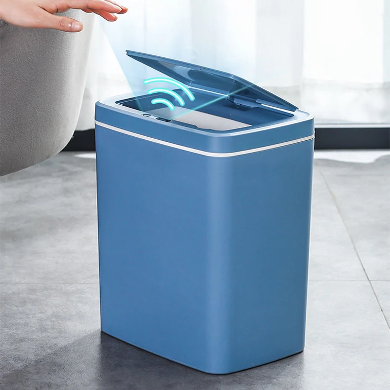 

Sensor Trash Can Bin Smart Automatic Trash Sanitary Bin Can With Sensor Touch-Free