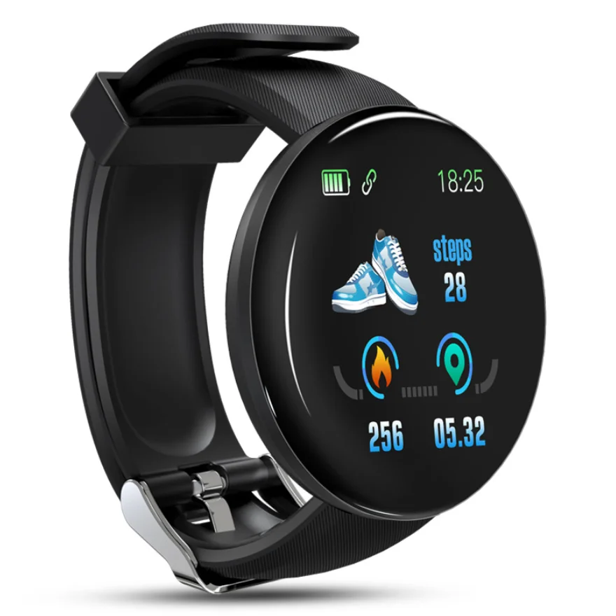 

Free Shipping 1 Sample OK D18 Smart Watch Smart Bracelet Blood Pressure Heart Rate Sport Waterproof Smart Watch