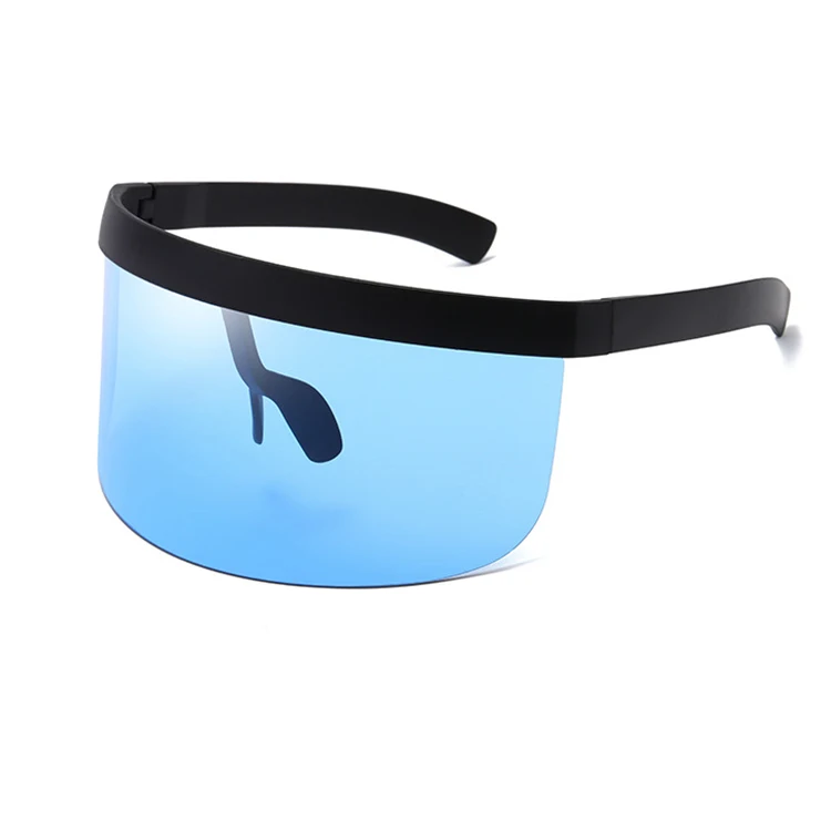 Oversized Shield Visor Sunglasses,Full Face Oversized Shield Sunglasses