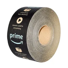 Fita de Embalagem De Papel Kraft Impress&atilde;o personalizada Amazon Prime Preto