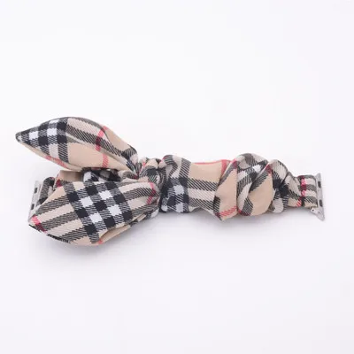 

Rabbit Elastic Scrunchie apple watch band straps Multicolor luxury watch bands, As pic