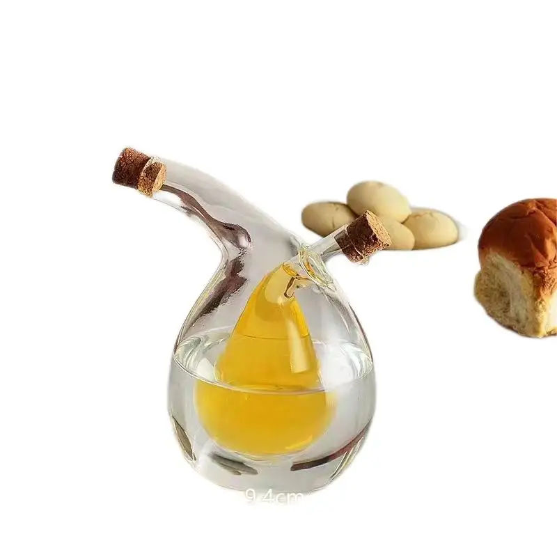 

Hot selling dual purpose oil pot cork transparent glass seal household creative kitchen soy sauce bottle