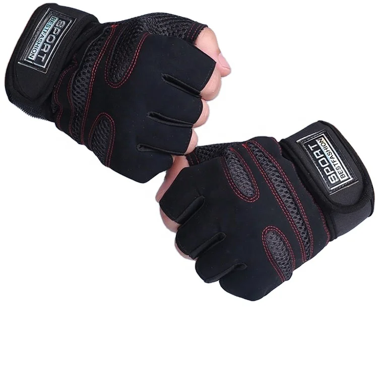 

Wholesale summer breathable half finger sport Custom bike gloves gym Weightlifting gloves