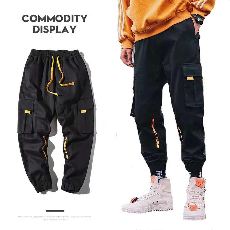 Spring Fashion Casual Oversized Overalls Men's Korean Beam Foot Camouflage Cargo Harem Pants