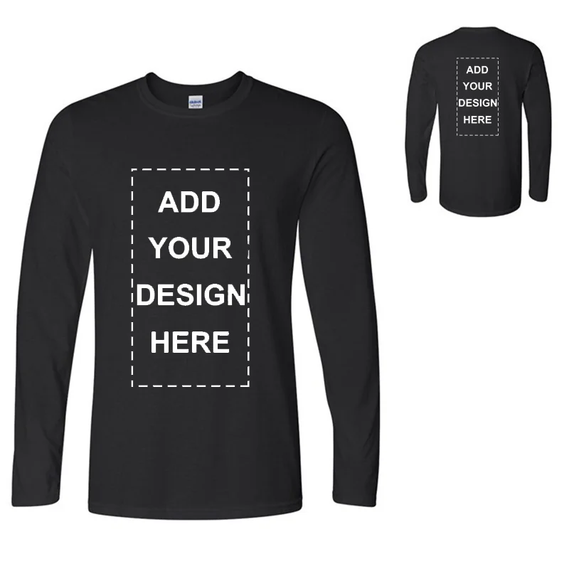 

Custom Logo Front And Back Printing Long Sleeve T-shirt Thick women Streetwear T Shirt