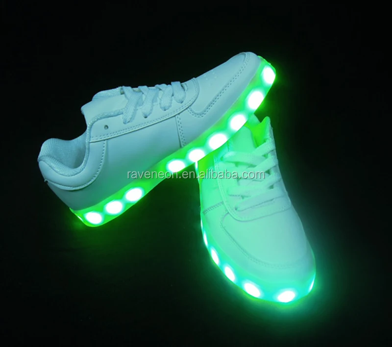 Wholesale 7 Colors Usb Charging Flashing Led Shoes Led Light Luminous