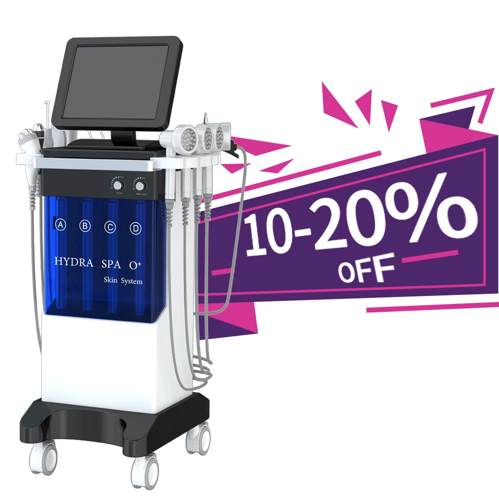 

11 in 1 Facial Skin Care Oxygen Micro-touch Hydracare Hydro Dermabrasion Microdermabrasion Diamond Beauty Machine