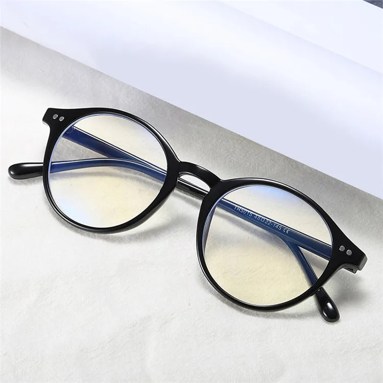 

Wholesale Retro Soft TR Round Frames Blue Light Blocking Lens Optical Eye Glasses