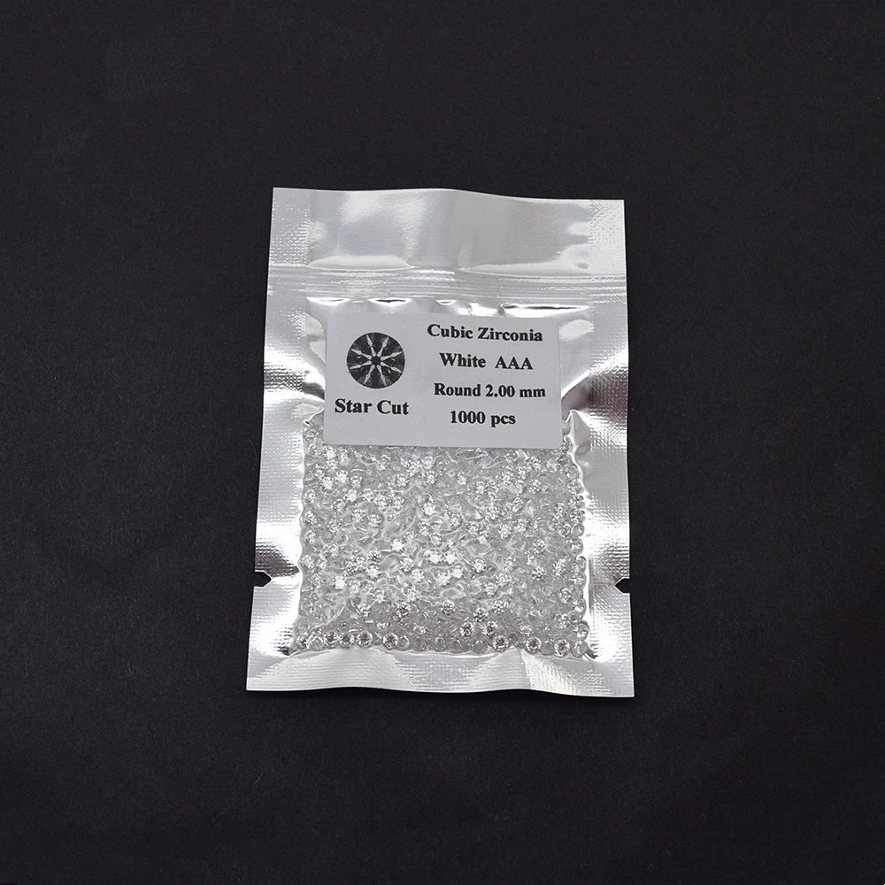 

Hot Sale Round Shape White Cubic Zirconia Loose Gemstone