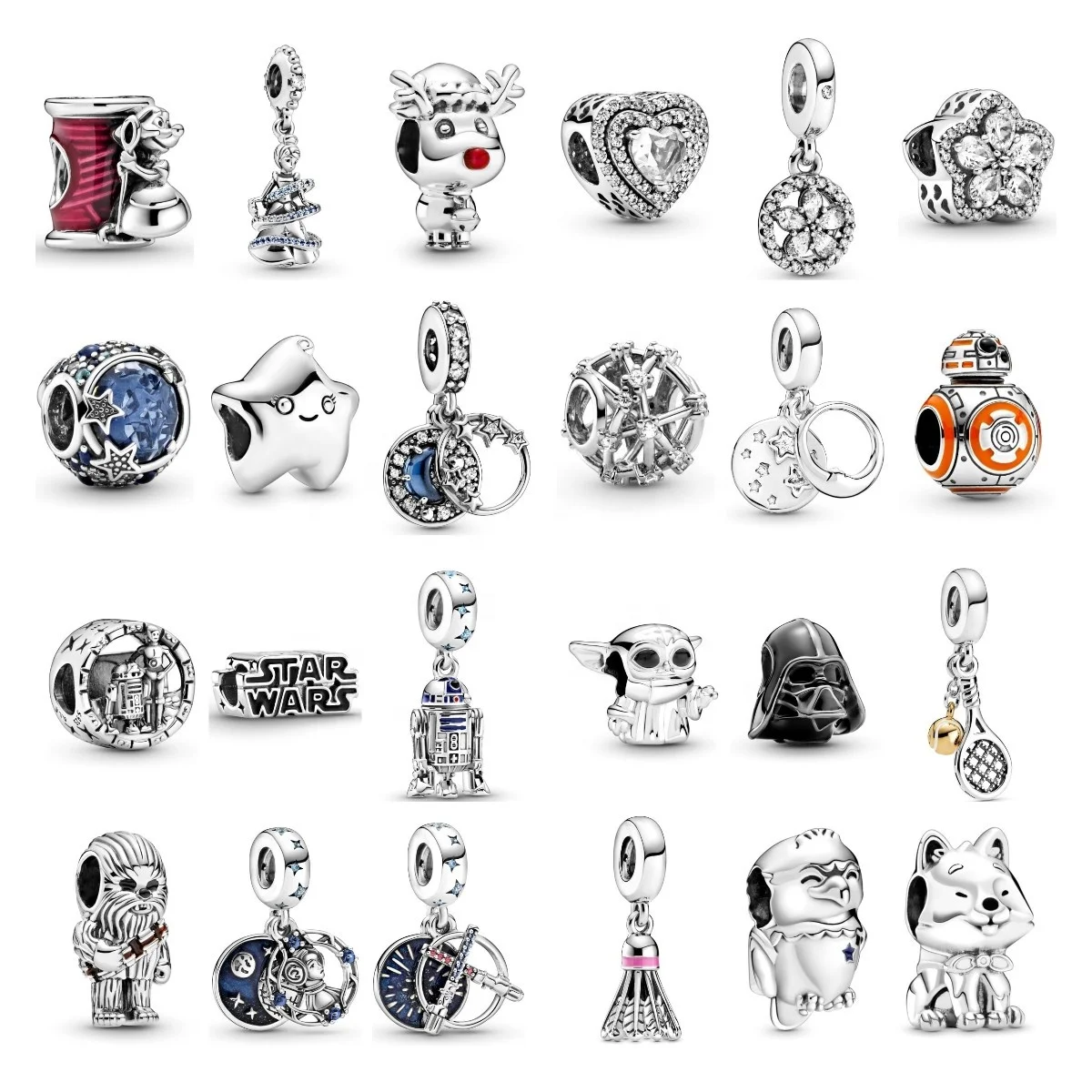 

2020 New arrival charms for bracelet 925 sterling silver strategic defense initiative design your logo, Silver color