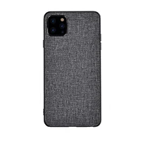 

Mobile Phone Cover Cloth PU Canvas Back Case For iPhone 11 2019