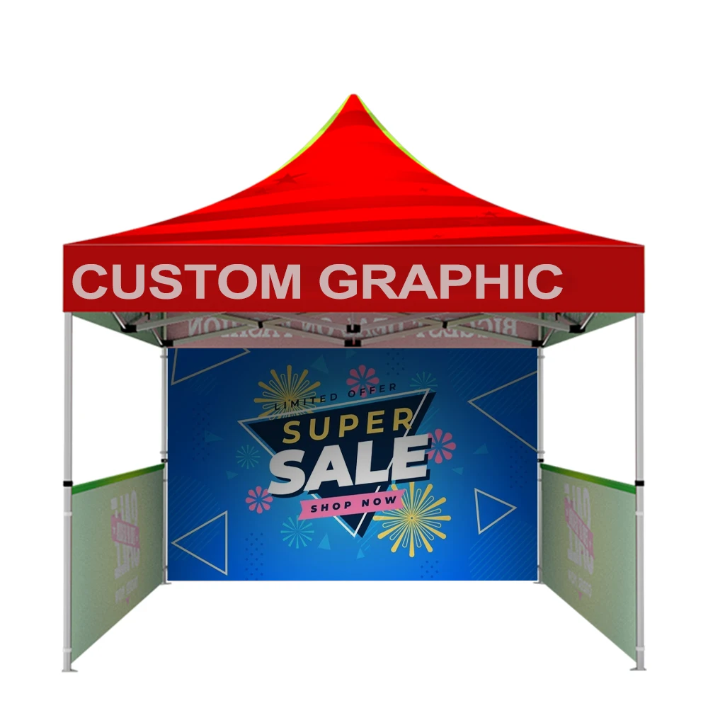 

Trade Show Ez Up 10' 10' Tent Fold Out Structure Light Weight Easy Pop Up Canopy Tent