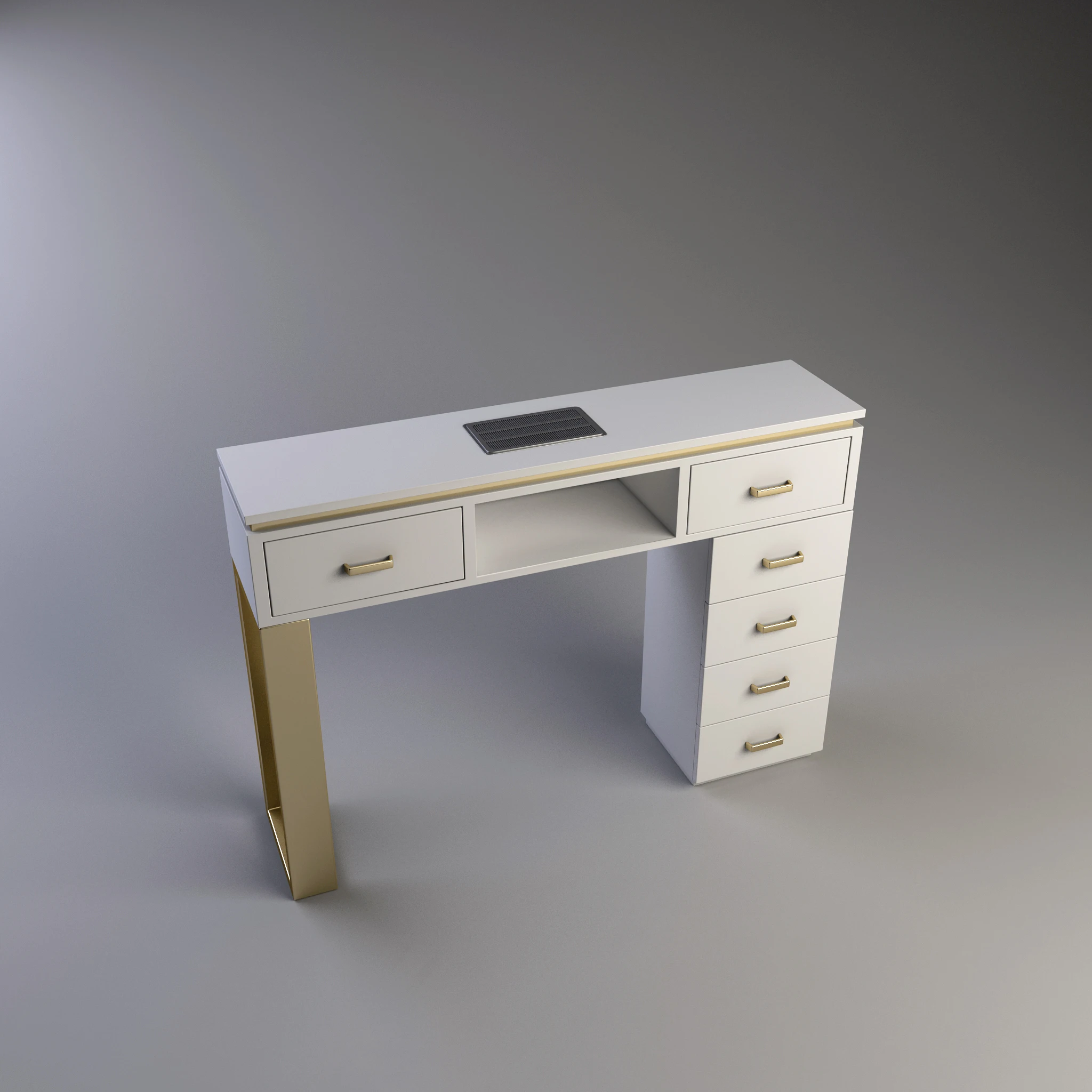 

nail salon furniture manicure table with exhaust fan, Variour colors avilable