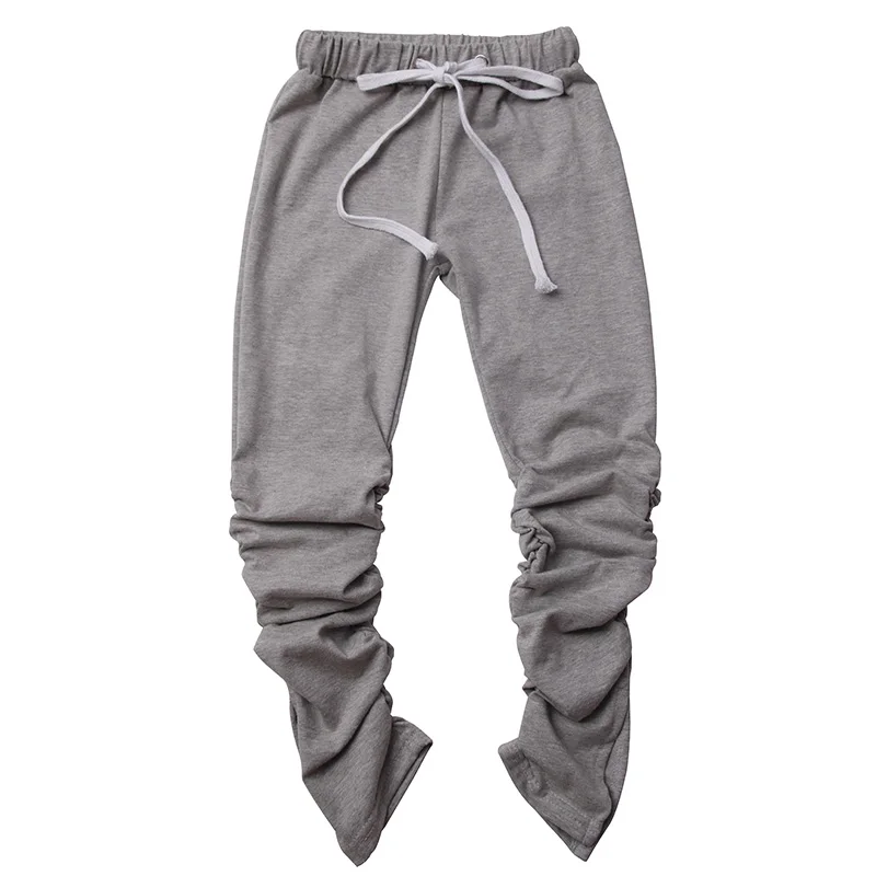 New Arrival Fall Children Stacked Joggers Pants Cotton Girls Clothing ...
