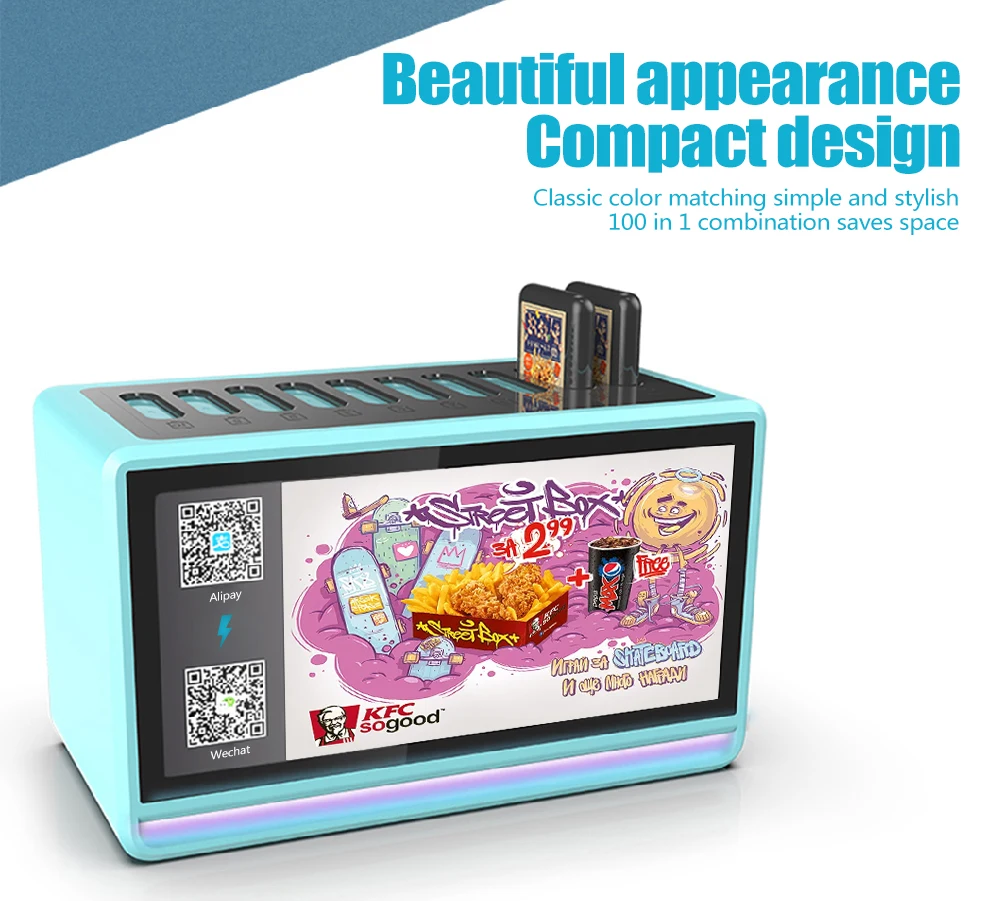Independent r&d 12 ports mobile phone shared power bank charging station - ANKUX.COM