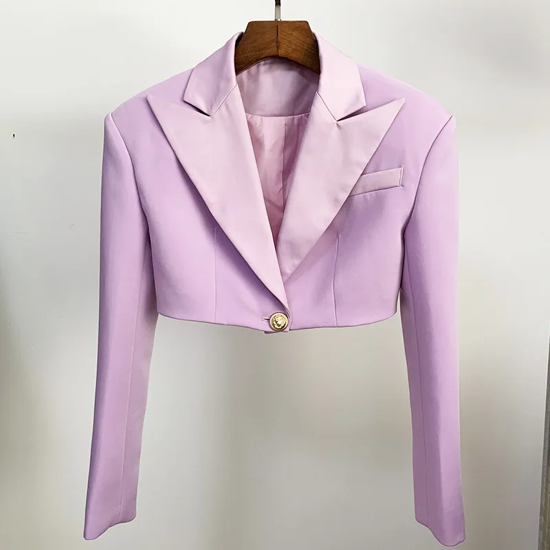 

2020 new arrivals autumn collection high quality women leisure office blazer short jacket
