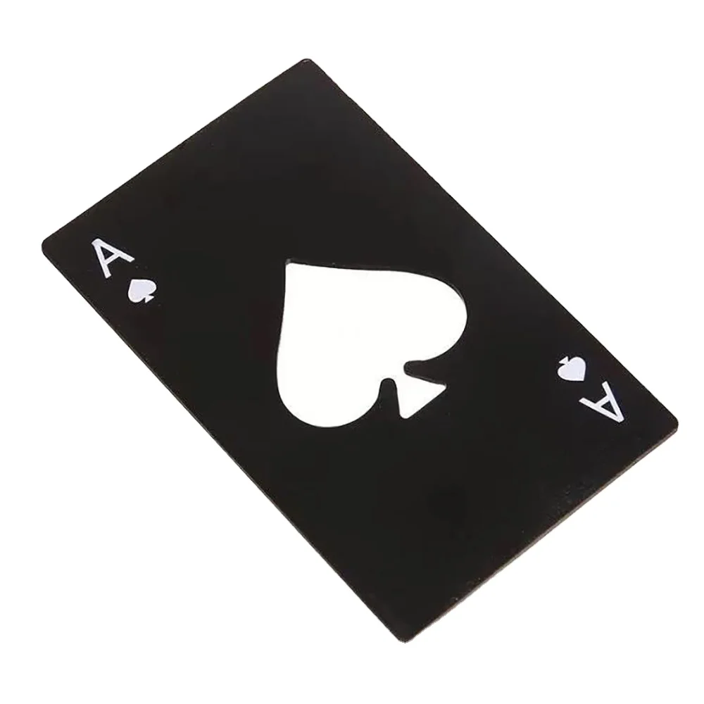 

Credit Card Bottle Opener Creative Poker Stainless Steel Bottle Opener, Custom