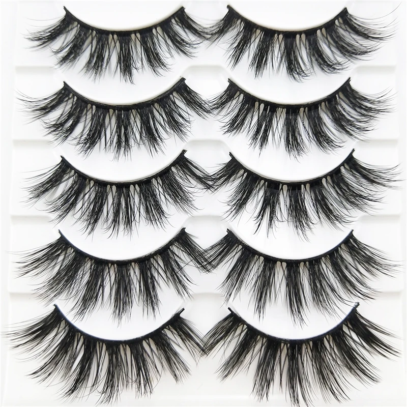 

5 pairs Eyelashes 3D hairs false eyelashes naturally extend small bunches of fluffy eyelashes
